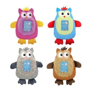 soft plush animals hot water bottle cover stuffed owl
