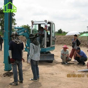 solar power system drilling rig pile driver to ram for solar structure