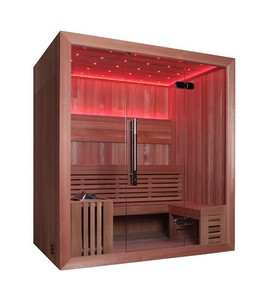 Solid Wood Red Cedar/ White/Hemlock/Finland Wood Indoor Sauna Room/Cabin/House
