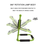 Spotlights Work Lights Outdoor folding Camping Lights Rechargeable 360 degree rotary Adjustable 1500LM Working Lights