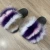 Import Spring new color bedroom slippers childrens fur slippers womens outdoor casual shoes fox fur slides from China