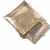 square golden pu pocket mirror with small bag