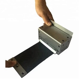 Stainless steel belt rolling shield with container