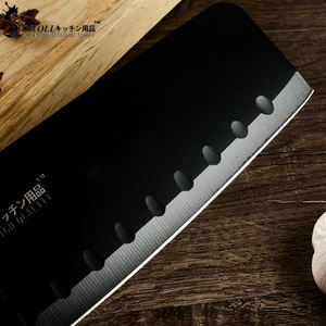 Stainless Steel Blade Kitchen Knives 7 inch Chopping Knife ABS+TPR Non-slip Handle Cleaver Cooking Accessories