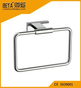 Stainless steel small round towel holder towel ring with mirror polished