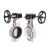 Import Stainless steel wafer type worm gear butterfly valve from China