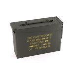 Steel Gasket China Army Pistol Tool Case Custom Ammunation Bullet Rifle Metal Ammunition Ammo Boxes