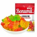 Strip shape Gummy sour sand worms Children snack candy