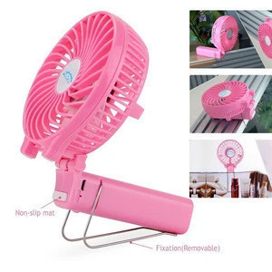 Strong Wind Operated 2000mah Lithium Battery Mini Rechargeable Handheld Outdoor Ceiling Table Fan