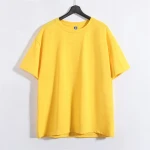 Summer Mens T Shirt 2021 Fashion Solid T Shirt Mens Oversized Drop Shoulder Short Sleeve Casual Cotton Mens Streetwear Top Tees