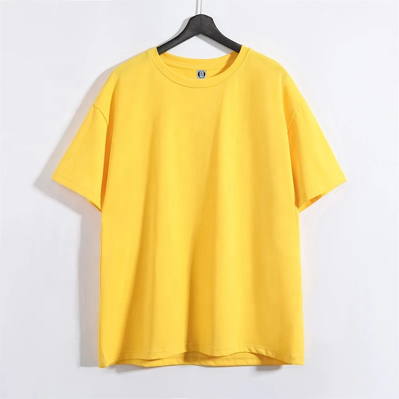 Summer Mens T Shirt 2021 Fashion Solid T Shirt Mens Oversized Drop Shoulder Short Sleeve Casual Cotton Mens Streetwear Top Tees