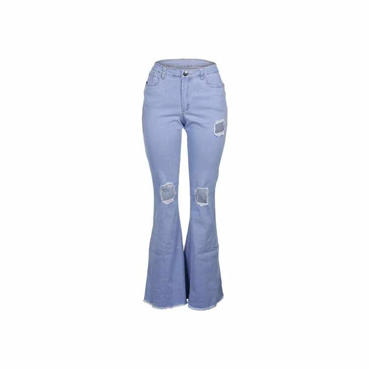 Buy Summer Women Slim Denim Skinny Ripped Jeans Fashion High Waist ...