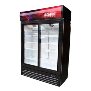 supermarket equipment refrigeration commercial top refrigerator refrigerators with sliding doors for dairy products