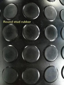 Tactile Mat Paving Round Stud Rubber Flooring 3mm-6mm Anti-skid Round Stud Rubber Floor Matting