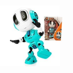 Talking Robot Toys Repeats What You Say Kids Robot Toy Metal Mini Body Robot with Repeats Your Voice Colorful Flashing Lights