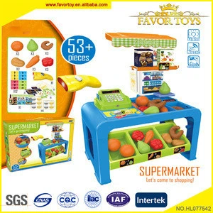 The hottest Pretend Play &amp; Preschool toy Supermarket Cashier Desk toy with light and music