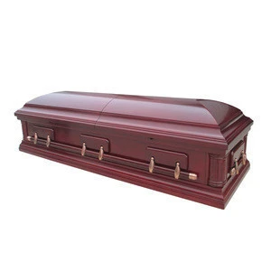 The new American solid wood coffin funeral supplies wholesale supplies