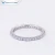 Import Tianyu customized 14k/18k white gold ring 1.5mm small moissanite  shared prong setting engagement matching band for lady from China