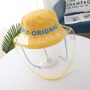Tie And Die Bucket Hats Gorras Con VisorDust-Proof Transparent Protective Full Visor Hat Face Prevention Velvet Bucket Hat