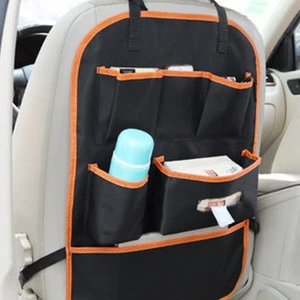 Top grade Multi-Function Universal Car Seat Back travel kids toy storage seat back protector car seat organizer bag with oxford
