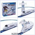 Toy cheap china children electronic High speed railway harmony deformation with remote controlled rail rc car toy car