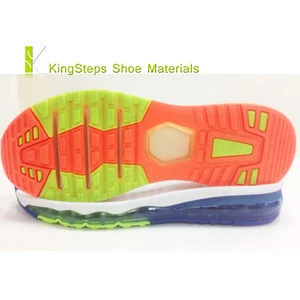 TPR sole for Air cushion shoes 2016 new style Rubber+EVA running shoes outsoles made in Jinjiang jogging soles KSXFY-23171