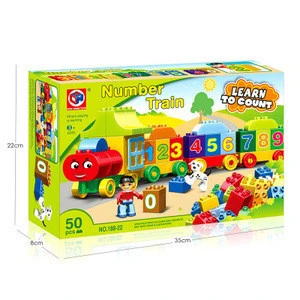 Train Number Series Building Blocks Gift Baby Kids Educational Toys Set