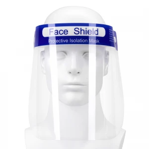 Transparent Protective Face Shield Civil Anti-Fog Protection Surgical Blue Full Face Shield Visor