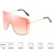 Import Trendy Unisex Gradient One Piece Lens Fashion Oversized Driving Sunglasses 2020 from China