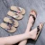 Import Tropical tourist Beach women flip flop sandals 19-222 from China