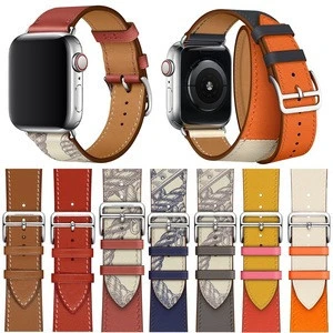 Tschick Series 5/4/3 New Genuine Leather Loop For Apple Watch Band Single Tour 42mm 44mm Strap For Apple Watch Leather Band