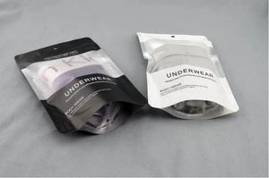 Underwear T-shirt Ziplock Plastic Foil Packaging Bag/ Ziplock Aluminum Foil Bag