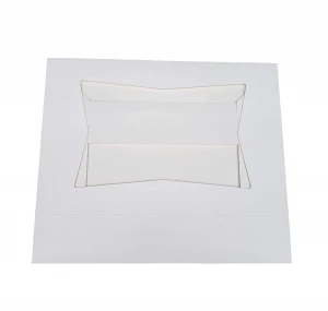Unique Auto-Pop Up Feature and Clear Beautiful Window White Sturdy Paperboard Muffin Pastry Food Cake Packaging Box