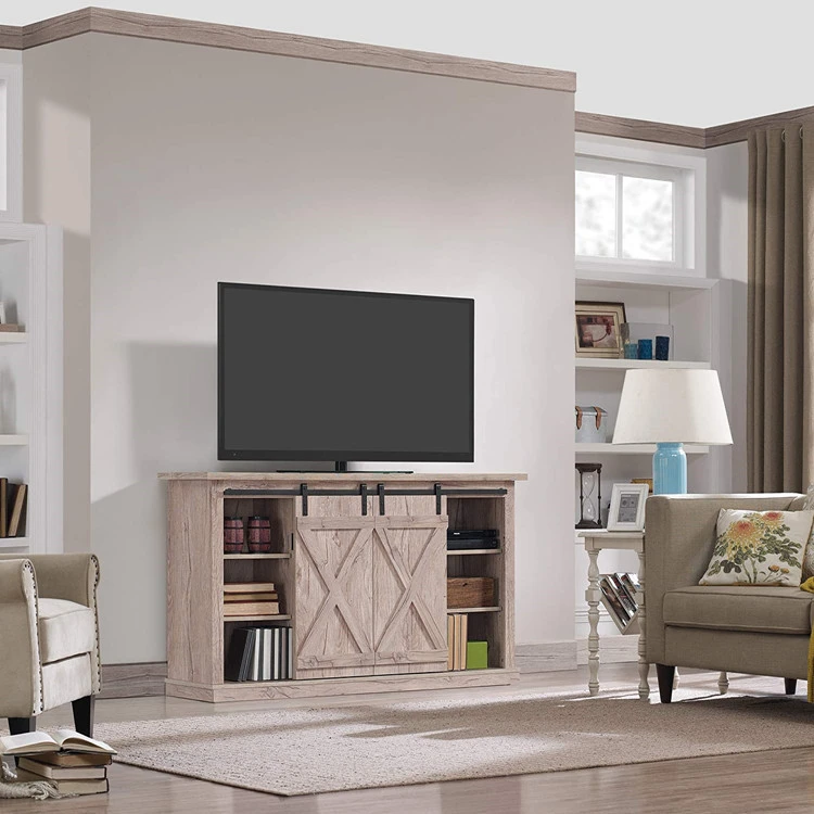 Unique Design Living Room TV Cabinet TV Unit Shelves Entertainment Center Wood Fireplace Tv Stand