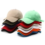 Unisex 6-Panel Dad Hats  Customizable Embroidered Logo Cotton Baseball Dad Hats Unstructured Adult Sports and Ski Gear