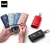 Import Unisex Leather Key Case Wallets Smart Keychain Key Holder Ring with 6 Hooks Snap Closure from China