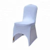 Universal strong stretch arch front custom banquet white chair covers wedding decoration spandex fabric