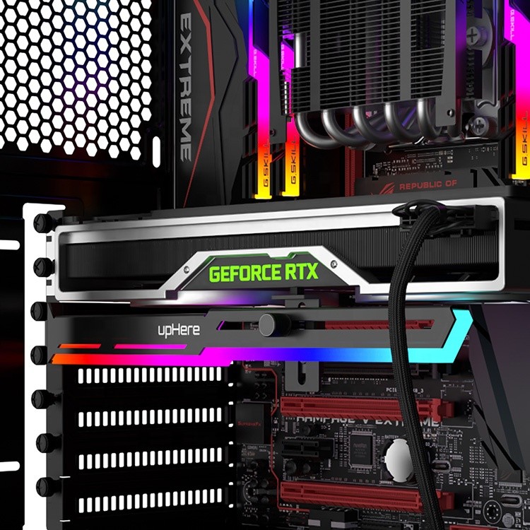 upHere RGB Gpu Bracket Protect Graphics Card GPU Brace Support Gpu Holder
