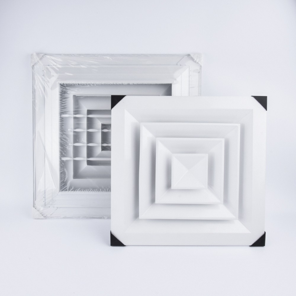 Used for the supply and exhaust of cooled and heated air,Simple and pleasant appearance,CD-SA,Square Ceiling Diffuser