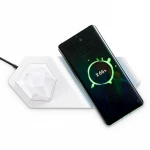 UYLED New Product W9 2 in1 Multifunctional White Plastic Quick Charge Smart Qi Wireless Charger LED Night Light
