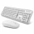 V2020 2.4GHz Waterproof Keyboard Optical Wireless Gaming Mouse with 3 Adjustable DPI White Wireless Keyboard Mouse Combo