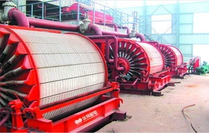 Vacuum permanent magnetic mineral water filter dewatering machine