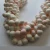 Import Vintage 100% Genuine Pink Conch shell bead necklace 10mm handmade made in Italy from Italy