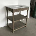 Vintage Rustic Wood Furniture Sink Bathroom Vanity