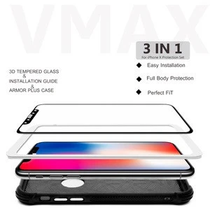 VMAX 2018 9H 3D Curved Mobile Phone Japanese Materials Tempered Glass for iPhone X 10 screen protector