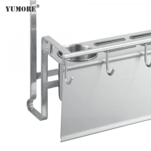 Wall mount multifunctional adjustable metal stainless steel cabinet storage holders racks kitchen shelf rack