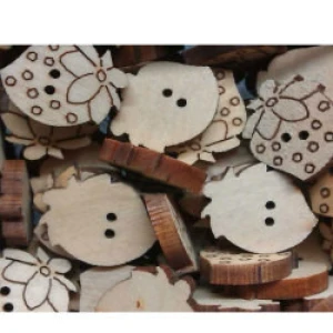 wanfeng Fine Crafts Wooden Buttons knitting patterns kids diy crafts