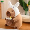Warm Accompanying Childrens Birthday Gift Plush Toy Bread Mouse Flower Avocado Transformation Lovely Capybara Doll