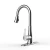 Wave Sensor Single Handle Touchless Kitchen Faucet High Arc 2-Function Kitchen Sink Faucet Brushed Nickel One&amp;3 Hole Deck Mount