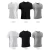 Import white 100% bamboo cotton fabric stretch blend t-shirt woman from China